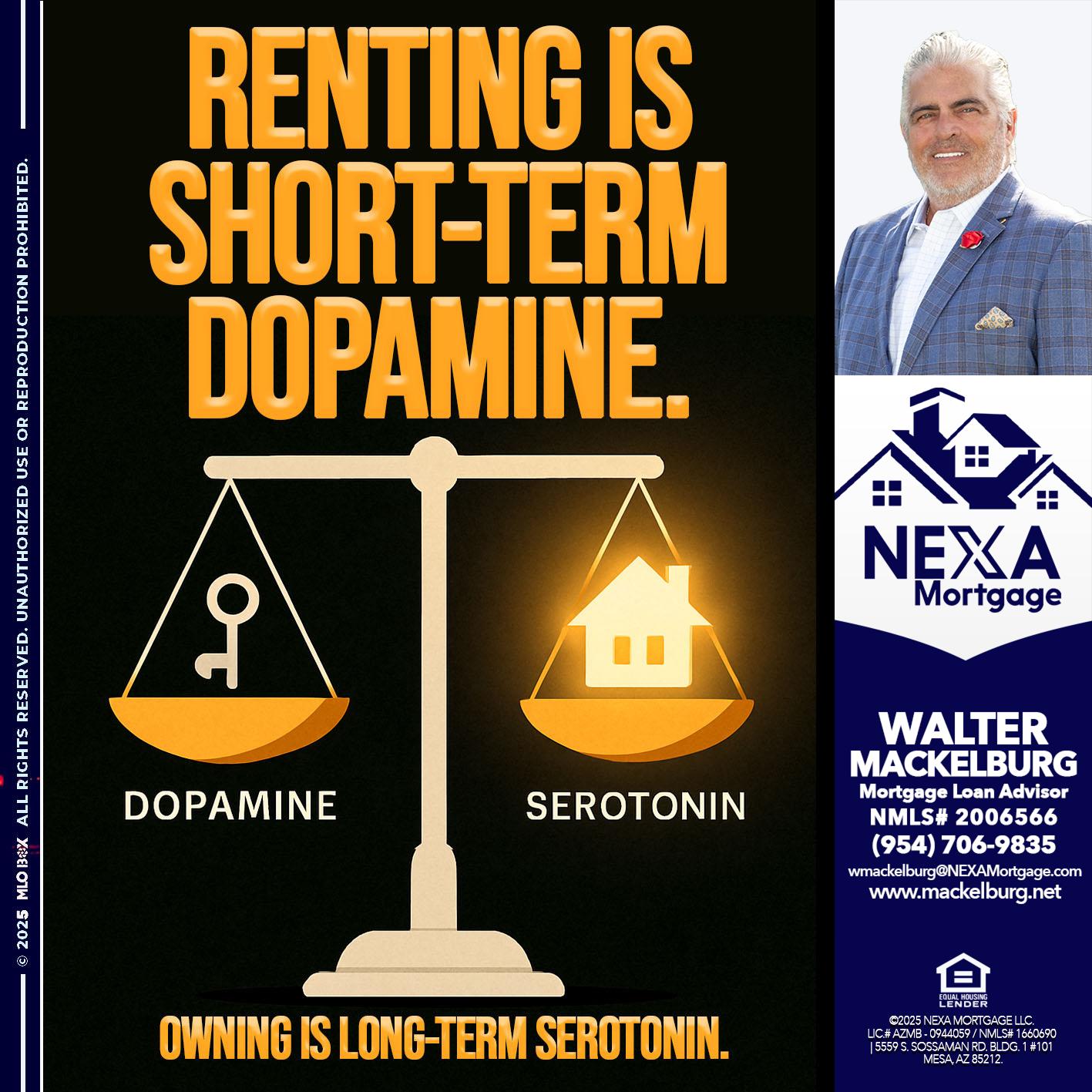 RENTING IS SHORT TERM - Walter Mackelburg -Mortgage Loan Officer