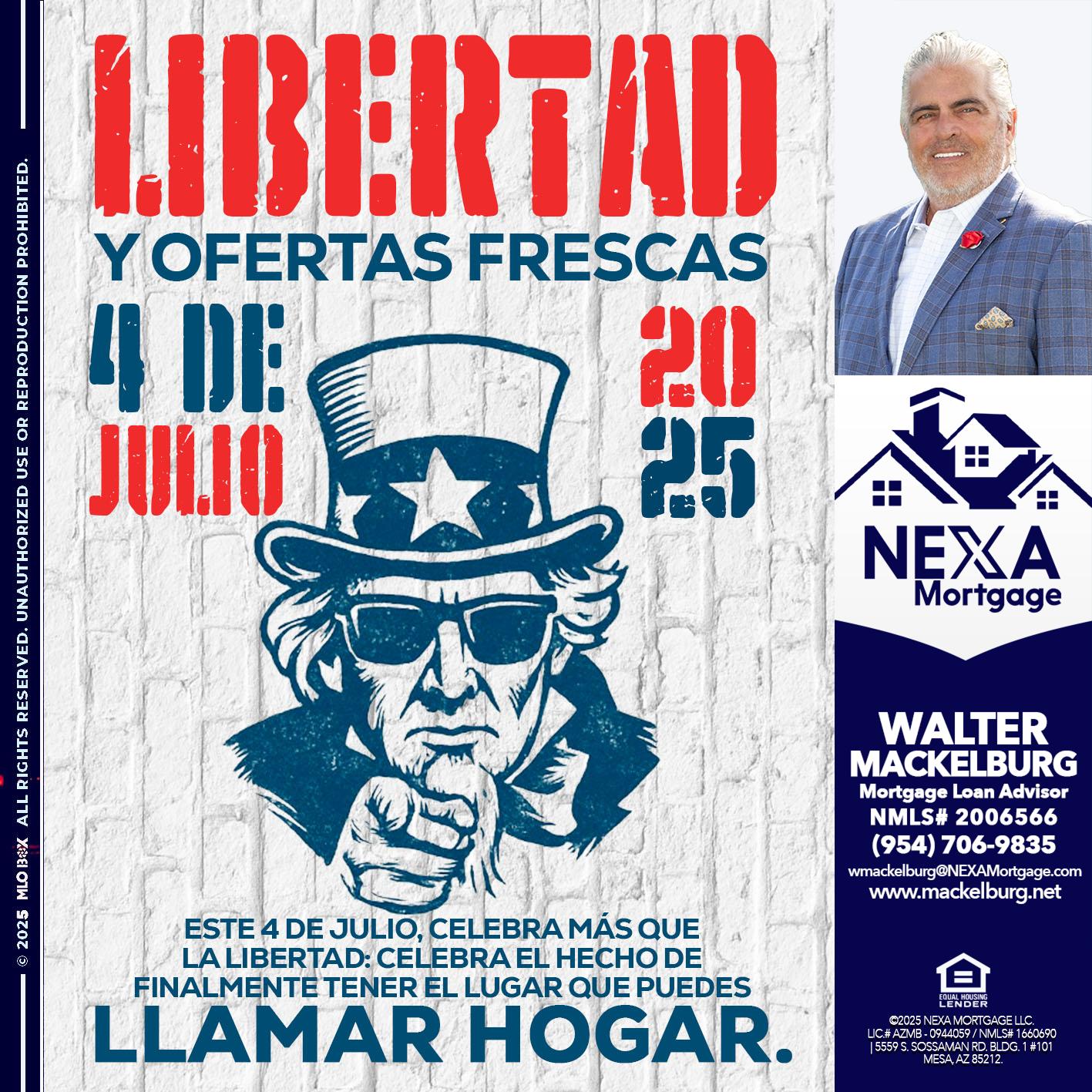 LIBERTAD - Walter Mackelburg -Mortgage Loan Officer