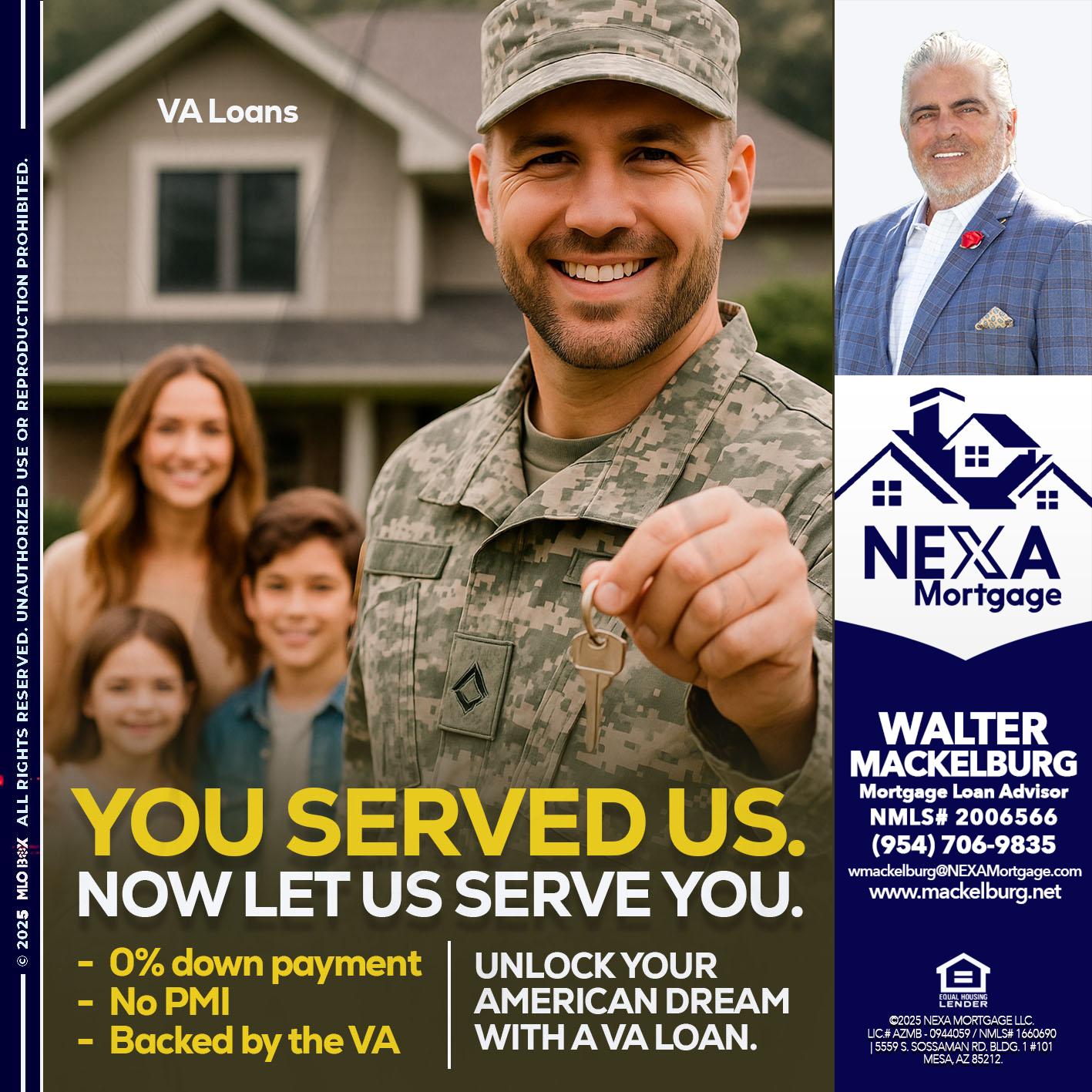 YOU DESERVED - Walter Mackelburg -Mortgage Loan Officer