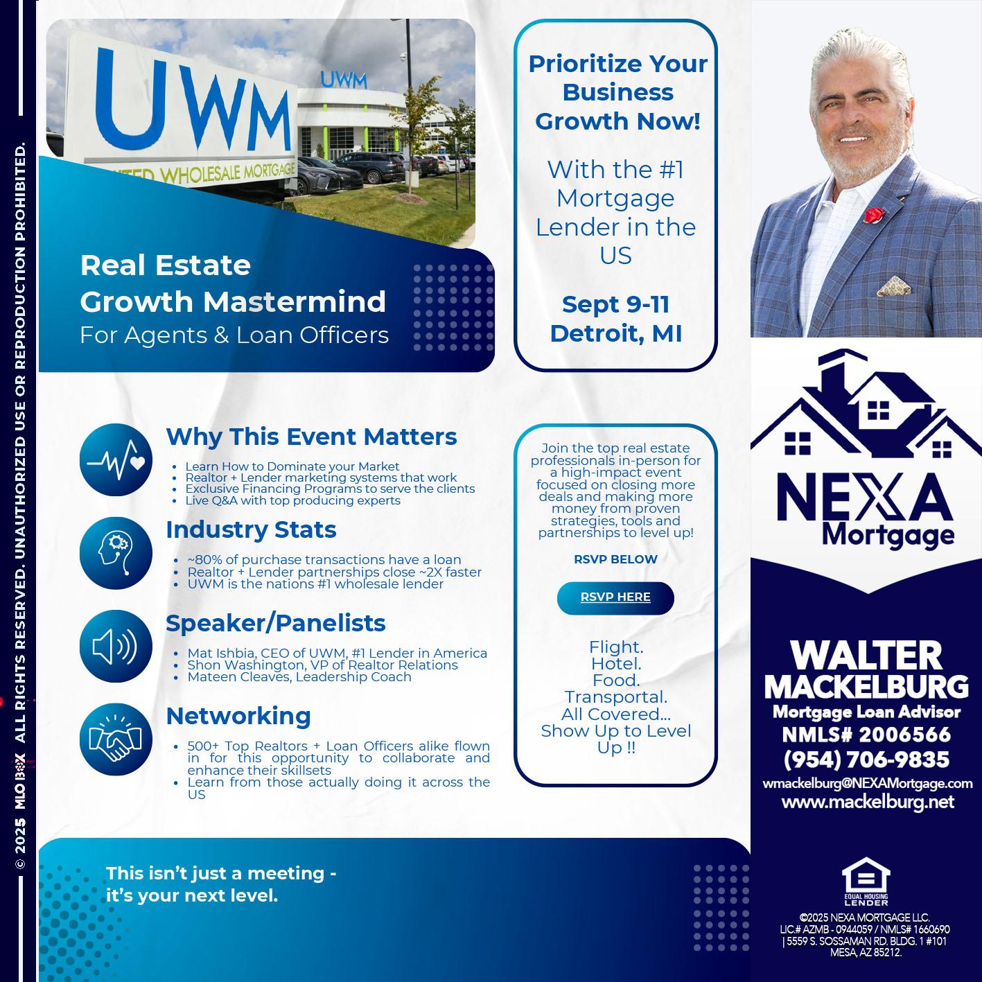 DETROIT TRIP - Walter Mackelburg -Mortgage Loan Officer